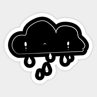 cute rainy cloud Sticker